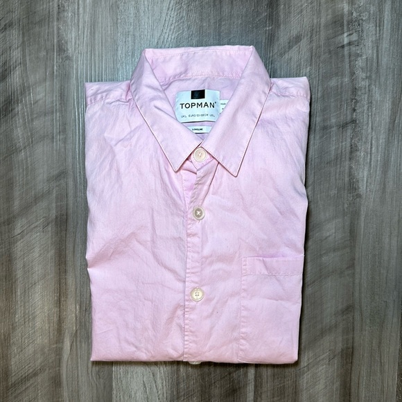 Topman Longline Long Sleeve Button Down Shirt (NWOT) - Large - Picture 1 of 7